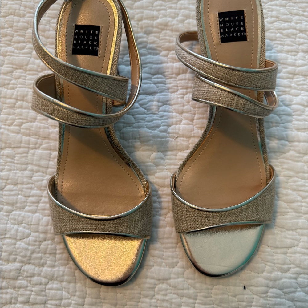 White House Black Market Women's Tan Sandals